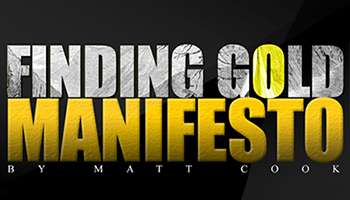 finding gold manifesto banner ad